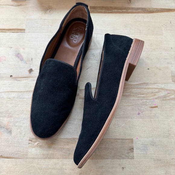 Franco Sarto Jeena black suede leather loafers size 9 - Picture 8 of 10
